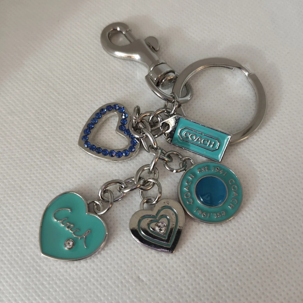 Heart Charm Teal Keychain/Bag Charm